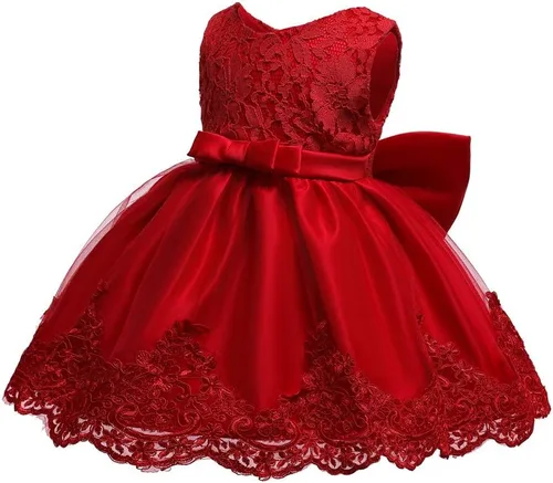Miniatura 3 de Vestidos de encaje con tutú bordado para niñas pequeñas de 0 a 6 años
