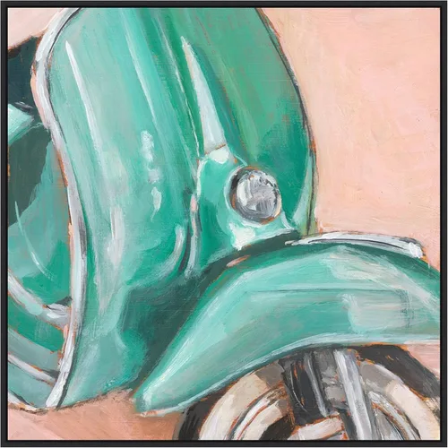 Miniatura 20 de Amanti Art Framed Canvas Wall Art 30x30 Retro Scooter IV by Ethan Harper, Framed Wall Art Canvas, Transportation Artwork, Country Rustic Decor