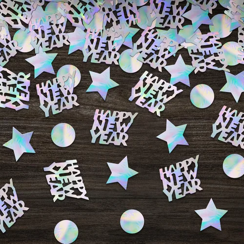 Miniatura 9 de KatchOn, Confeti dorado de feliz año nuevo, 1.8 onzas, paquete de 500 Confeti de Nochevieja, suministros de fiesta de Año Nuevo 2026