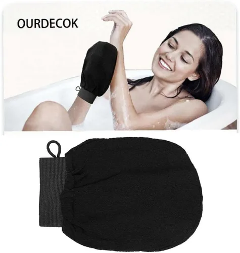 Miniatura 3 de Guantes exfoliantes, 1 unidad, guantes de baño de crin de caballo para hombres y mujeres, manopla para ducha, spa, masaje y removedor de células