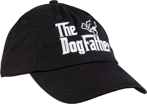 The Dogfather Divertida y linda camiseta de humor para papá, dueño, mascota, perro, cachorro, divertido, Gorro negro, talla única