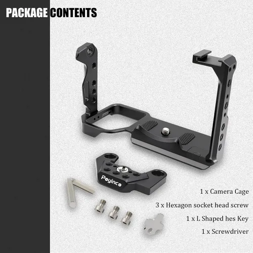 Miniatura 3 de Jaula de cámara con zapata fría estándar para cámara SonyFX3/FX30, etc. - Negro