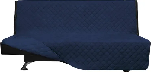 Miniatura 28 de Easy-Going - Funda para sofá, futón y sillón sin reposabrazos, reversible, resistente al agua, para mascotas y niños (azul oscuro/azul claro)