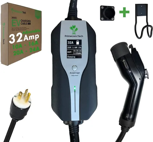 Miniatura 16 de Primecom.Tech - Cargador de vehículo eléctrico de nivel 2 (EV) Amperaje ajustable