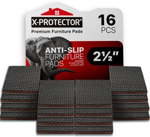 Miniatura 17 de Almohadillas Antideslizantes para Muebles 8 piezas 1 1/2" X-Protector - ¡Agarres Premium para Muebles! Patas de Goma Autoadhesivas para Muebles