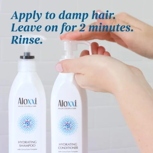 Miniatura 9 de ALOXXI Acondicionador protector de color hidratante para cabello teñido con queratina, jojoba y aceites de oliva, nutre y repara, 33.8 onzas líquidas