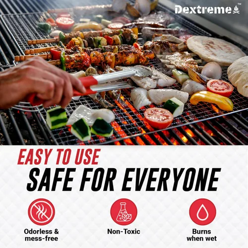 Miniatura 5 de Dextreme Paquete de 144/48 cubos de iniciación de fuego naturales para fogatas, carbón, barbacoa, parrilla, chimenea, estufas de leña, ahumadores