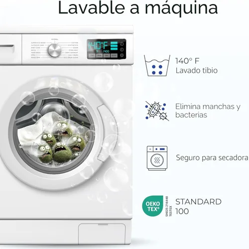 Miniatura 5 de Protector de colchón impermeable Twin - Silencioso, transpirable, funda de colchón ajustable lavable a máquina con bolsillos profundos de hasta 15