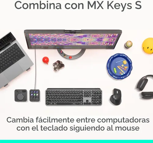 Miniatura 8 de Logitech MX Master 4, ratón inalámbrico ergonómico con retroalimentación háptica de rendimiento avanzado, desplazamiento ultrarrápido, carga USB-C