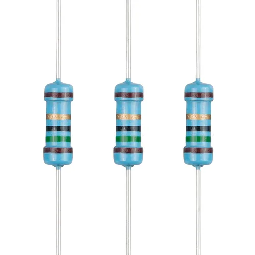 Miniatura 113 de 100 resistencias de 1 ohm 1/2 W (0.5 vatios) ±1% tolerancia de película metálica, resistencia fija de múltiples valores de resistencia opcional