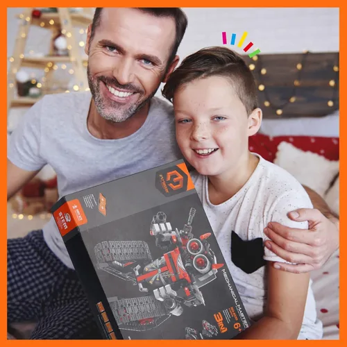 Miniatura 7 de GILI Robot Building - Kit de construcción con control remoto STEM para niños de 8 a 12 años, juguetes educativos 3 en 1 para niños de 6, 7, 8, 9