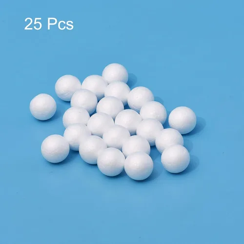 Miniatura 2 de uxcell 25 bolas de espuma de poliestireno blanco de 1.5 pulgadas para manualidades, arte, bricolaje, hogar, decoración de fiesta