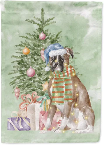 Miniatura 73 de Caroline's Treasures CK8213GF Bulldog Inglés #2 Regalos de Navidad y árbol de jardín Bandera de buzón Bandera decorativa para patio exterior, patio