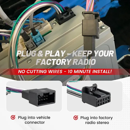 Miniatura 3 de RED WOLF Adaptador Conector de Arnés en T para Amplificador Subwoofer de Radio de Automóvil Compatible con Toyota Camry 2018-2023, Tacoma RAV4