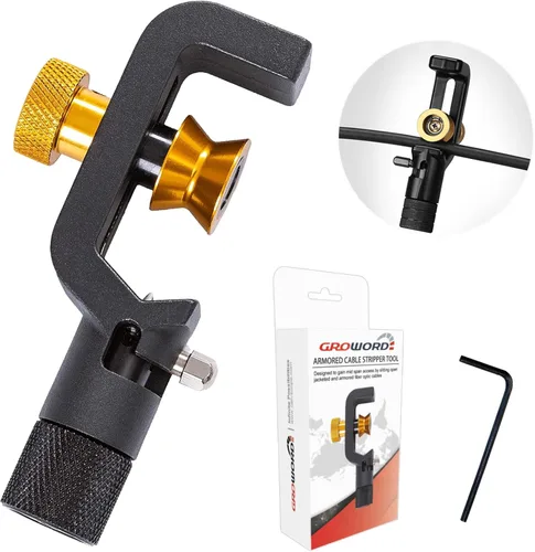 8-28.6MM Pelacables de Cable - Cuchillo de Pelar Cables de Fibra Blindada FTTH, Cortador Radial, Herramientas de Ranura para Pelar Fundas de Cables