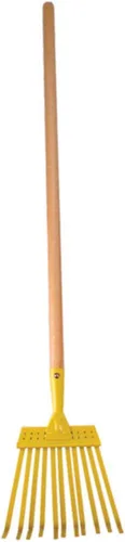 Miniatura 10 de Rugg Tenedor de mano de jardín para niños, mini herramienta de excavación de acero con mango de madera, herramienta de jardinería para niños