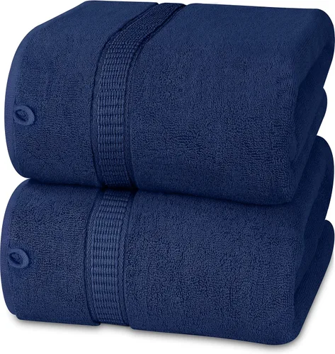 Miniatura 24 de Utopia Towels - Toalla de baño gigante, 2 unidades, 17.69 oz/yd2 (600 gsm), 100% algodón hilado en anillo, altamente absorbentes y de secado rápido