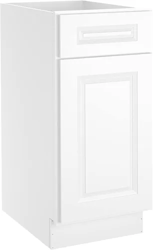 Miniatura 69 de LOVMOR Armarios de base de cocina, armario de almacenamiento aparador, gabinete de entrada con 1 cajón y estante ajustable, 24 pulgadas de ancho x