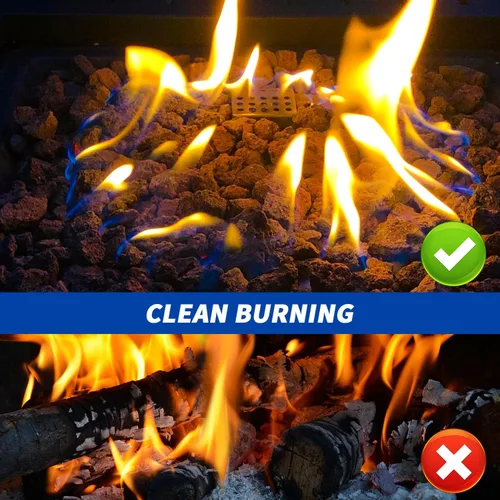 Miniatura 5 de Calofulston Roca de lava negra de 2 a 4 pulgadas, roca de lava volcánica grande para hoguera, troncos de gas, acuario, chimenea, cuenco de fuego, 5