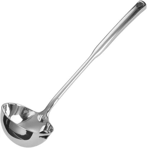 Separador de grasa, separador de aceite de acero inoxidable 18/8, cucharón de sopa de 12.6 pulgadas, separador de grasa para alimentos, colador