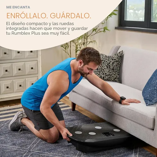 Miniatura 7 de Lifepro 4D Vibration Plate Exercise Machine — Triple Motor, 7 Presets, 60 Speeds Rumblex Plus/Pro Vibrating Platform with Wrist Remote — Whole Body