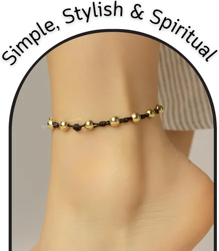 Miniatura 154 de Amazing Gemstone Crystal Anklet Ankle Bracelets for Women - Waterproof Beaded Healing Crystal Anklets, Plus Size Chakra Gemstone Bead Anklet
