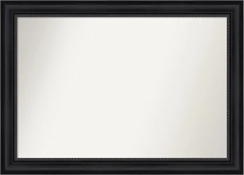 Miniatura 389 de Amanti Art Espejo personalizado, espejo de baño negro Astor, espejo de pared o espejo de tocador de baño sobre el fregadero (25 x 25 pulgadas)