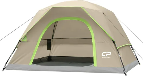 Miniatura 26 de CAMPROS CP Camping Tent 2/4/6 Person, Waterproof Windproof Double Layer Dome Tent, Easy Setup with Large Mesh Windows & Wide Door for Outdoor