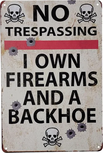 Miniatura 10 de WARNING No Trespassing – Forget About the Dog, Beware of the Wife" - Cartel de metal divertido de 12 x 8 pulgadas para el hogar, patio, garaje