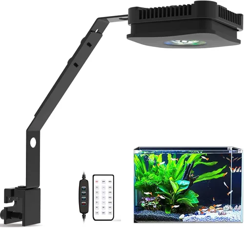 Miniatura 12 de Lominie - Luz LED para acuario de espectro completo, luz de tanque de peces de agua dulce y agua salada para coral, arrecife, tanque de nano acuario