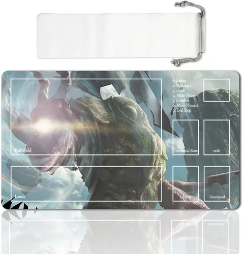 Miniatura 11 de Juego de mesa MTG Playmat Games Tamaño 60X35 cm CCG Compatible para TCG RPG CCG Play Mats (Ajani Steadfast-Zone)