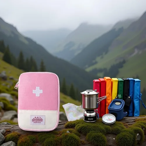 Miniatura 5 de 1 bolsa de primeros auxilios vacía, bolsa de primeros auxilios vacía, mini bolsa médica portátil para acampar al aire libre, senderismo, viajes