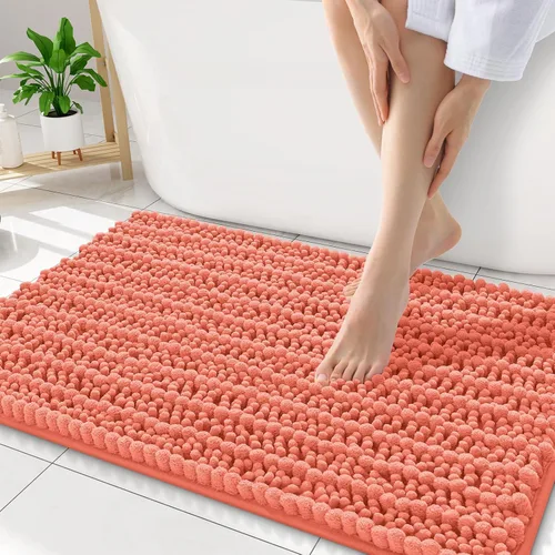 Miniatura 241 de Smiry Alfombras de Baño 24x16 pulgadas, Alfombras de Baño de Chenilla Extra Suaves y Absorbentes, Respaldo de Goma Antideslizante, Lavable a Máquina