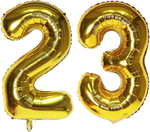 Miniatura 27 de Globos digitales dorados de 40 pulgadas, con número 10, globos de helio para decoraciones de fiesta de cumpleaños y suministros para decoración