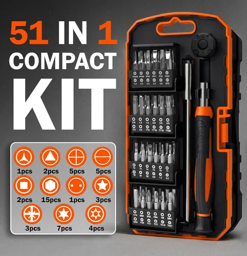 Miniatura 2 de Juego de destornilladores de precisión AV Steel 46 en 1, juego de destornilladores mini con estuche de almacenamiento portátil, kit de herramientas