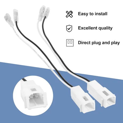 Miniatura 6 de G 72-7902 Arnés de altavoz para tweeters delanteros de tablero Adaptador conector enchufe de reemplazo para Dodge Ram Jeep Chrysler 2005-2022 Cable