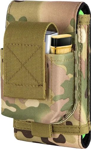 Miniatura 11 de Funda táctica Molle para teléfono, bolsa compacta para cinturón de cintura con funda para cigarrillos para iPhone 17 Pro Max/16 Pro Max/15 Pro