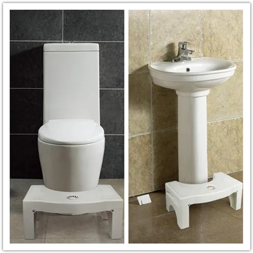 Miniatura 7 de Taburete de inodoro plegable de 7 pulgadas, de plástico, antideslizante, plegable, taburete de baño para niños y adultos, taburete de ayuda