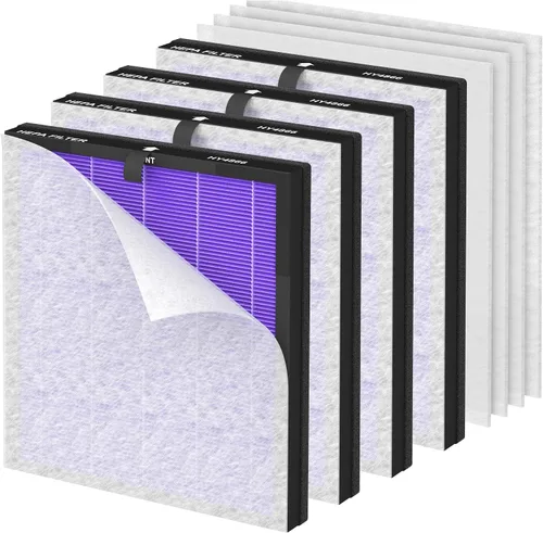 Miniatura 7 de HY4866 Filtro de repuesto de alta calidad compatible con Morento HY4866, HEAPETS P358, Westhey HY4866 y YIOU M1 purificador de filtro de aire, 2