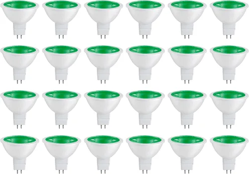 Miniatura 14 de Sunlite Foco reflector LED MR16 41047, 90 lúmenes, 3 vatios (ecualizador de bombilla halógena de 25 W) 12 V, base bi-pin GU5.3, no regulable, Rojo