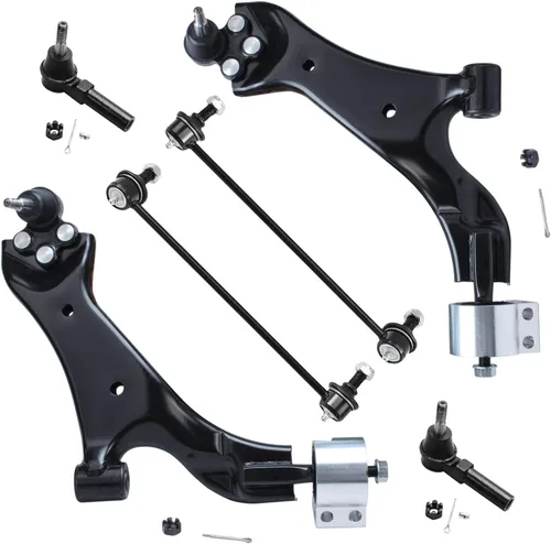 Miniatura 89 de Detroit Axle - Kit de brazos de control de extremo delantero 4WD para Ford 04-08 F-150, 06-08 Lincoln Mark LT, 4 extremos de barra de acoplamiento