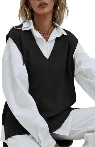 Miniatura 4 de SweatyRocks Chaleco sin mangas con cuello en V para mujer