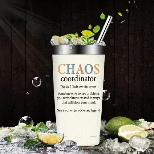 Miniatura 6 de Fufandi Chaos Coordinator - Vaso de agradecimiento para mujeres, regalos de agradecimiento para profesores empleados, regalo del día del jefe