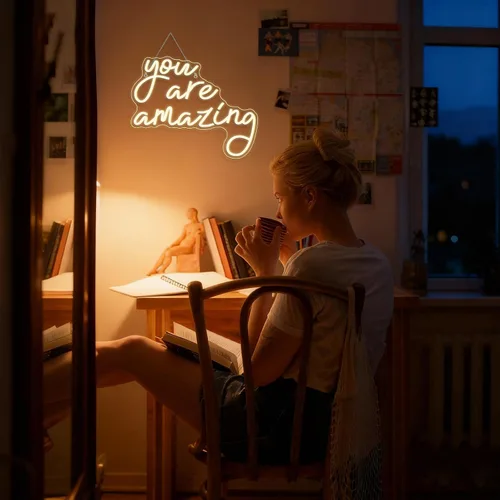 Miniatura 25 de Este Debe Ser El Lugar Letrero De Neón Letra Rosa Led Para Decoración De Pared Usb Letrero De Palabra Enciende Para Dormitorio Sala De Juegos Salón