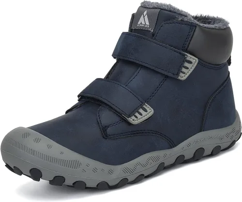 Mishansha - Botas de senderismo para niños y niñas, longitud hasta el tobillo, resistentes al agua, antigolpes, antideslizantes, atléticas, para uso