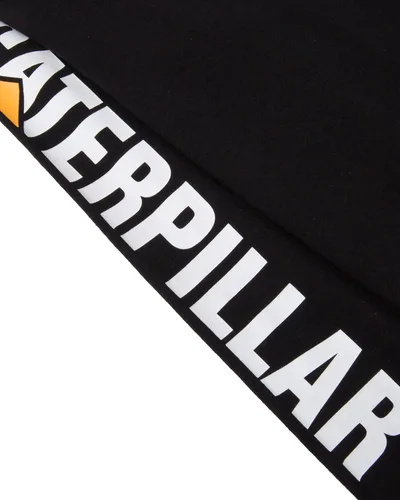 Miniatura 6 de Caterpillar Camiseta de manga larga para hombre con lazo de gestión de alambre en la parte central de la espalda del cuello y logotipo de trabajo