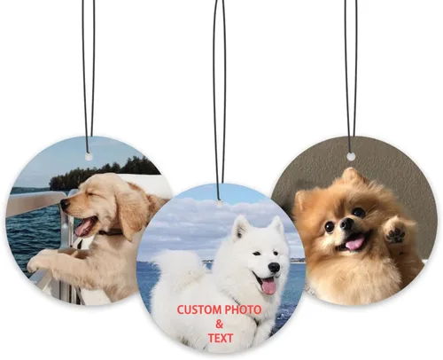 Miniatura 9 de Ambientador personalizado para automóvil – Ambientador personalizado para automóvil con foto, ambientadores con olor con imagen para colgar adornos