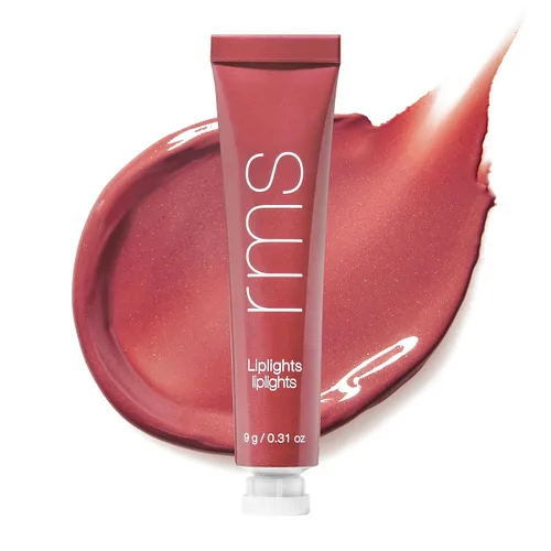 Miniatura 10 de RMS Beauty Liplights Cream Lip Gloss - Bálsamo labial voluminoso y tinte labial híbrido - Hidratante para labios con manteca de karité y aceite