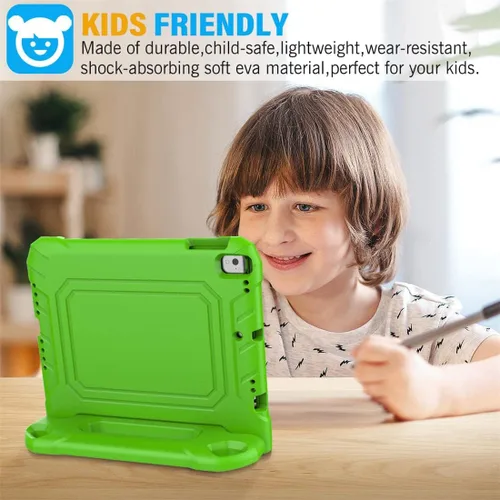 Miniatura 3 de SUPLIK Funda para niños para iPad de 5ª/6ª generación (9.7 pulgadas, 2017/2018), iPad Air 1 y Air 2 y Pro 9.7 Funda con protector de pantalla, Verde