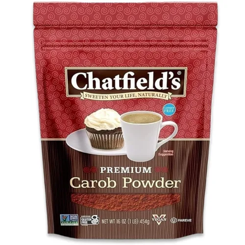 Miniatura 12 de Chatfield's Polvo de algarrobo premium, sin cafeína, apto para veganos, kosher, sin gluten y sin OMG, 16 onzas (paquete de 6)